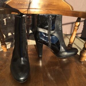 Polo by Ralph Lauren Black Heeled Ankle Boots 9/9.5